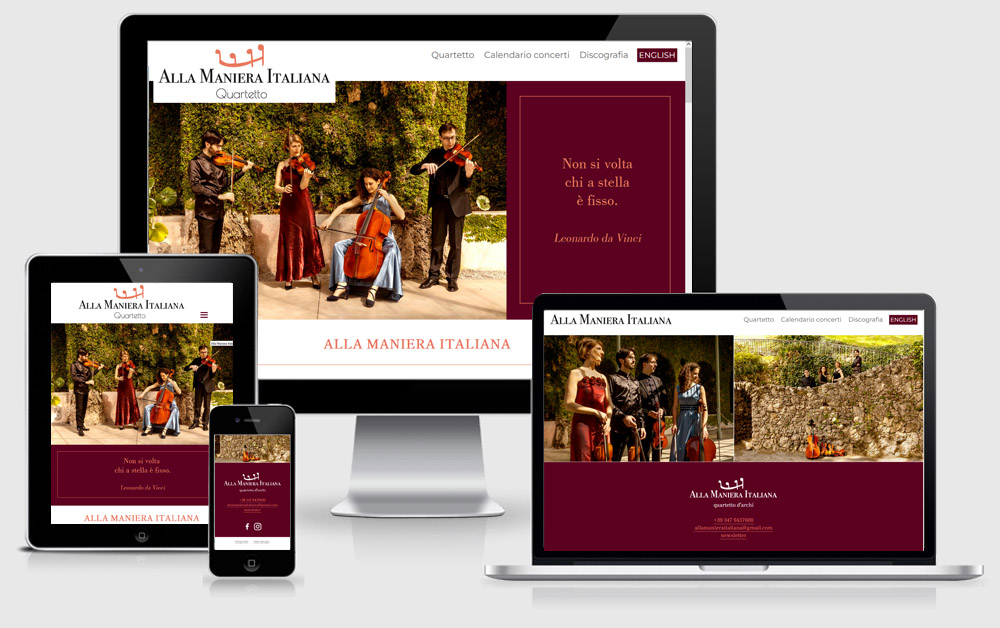 sito web Alla Maniera Italiana - responsive fatto su misura