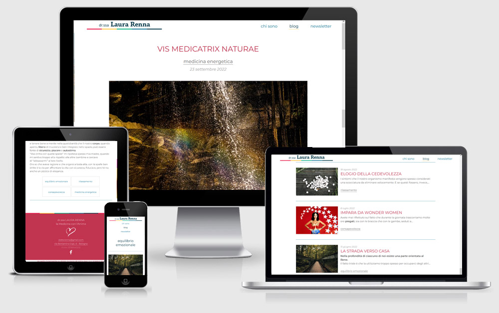 sito web Laura Renna - responsive fatto su misura