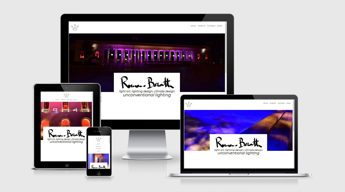 sito web Romano Baratta - responsive fatto su misura