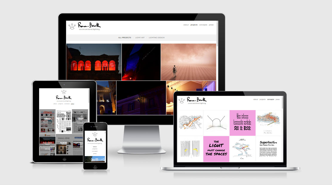sito web Romano Baratta - responsive fatto su misura